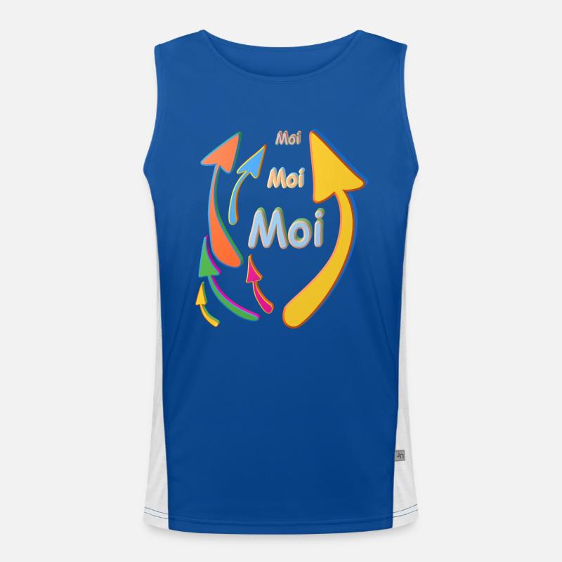 moi moi moi Débardeur respirant contrasté Homme 