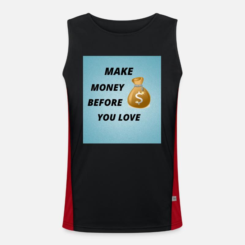 MAKE MONEY Débardeur respirant contrasté Homme 