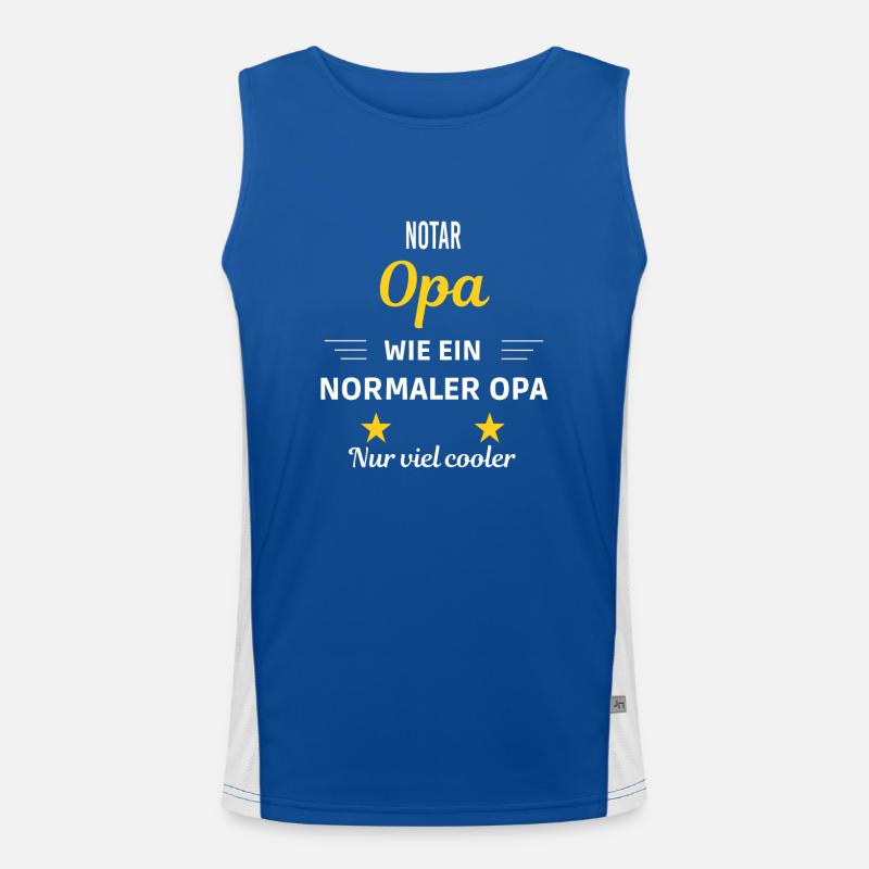 Opa wie ein normaler nur viel cooler Notar Funktionelles Kontrast-Tank Top für Männer 