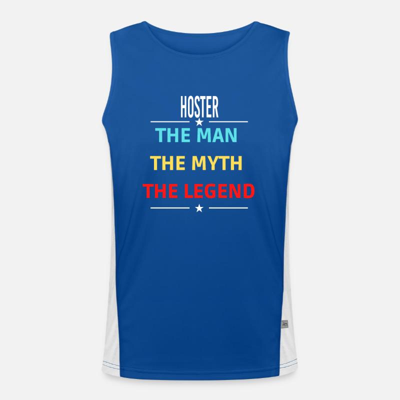 Der Mann Der Mythos Die Legende HOSTER Funktionelles Kontrast-Tank Top für Männer 