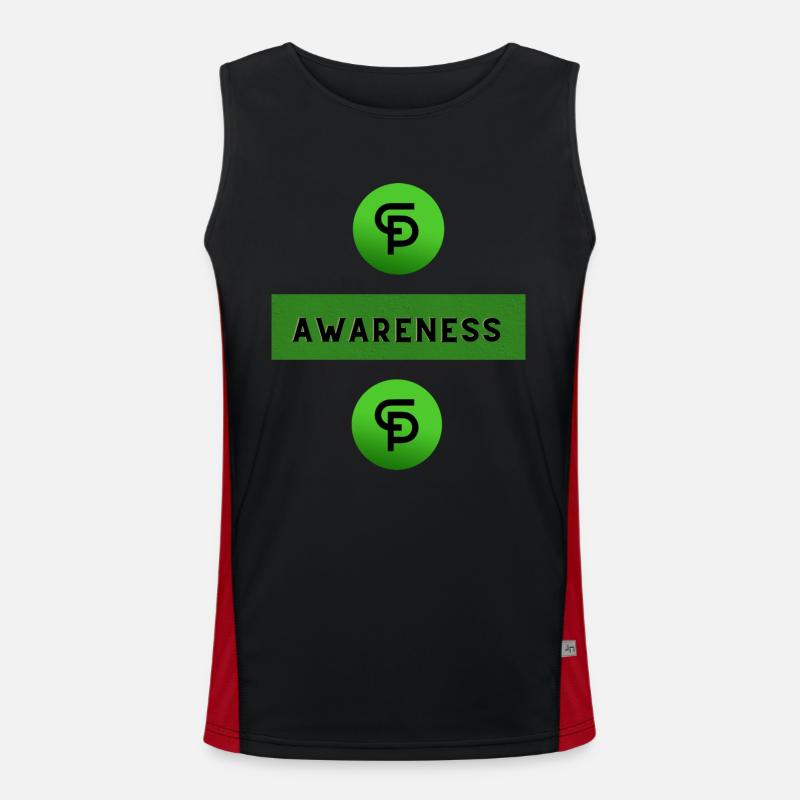 CP-Bewusstsein Funktionelles Kontrast-Tank Top für Männer 