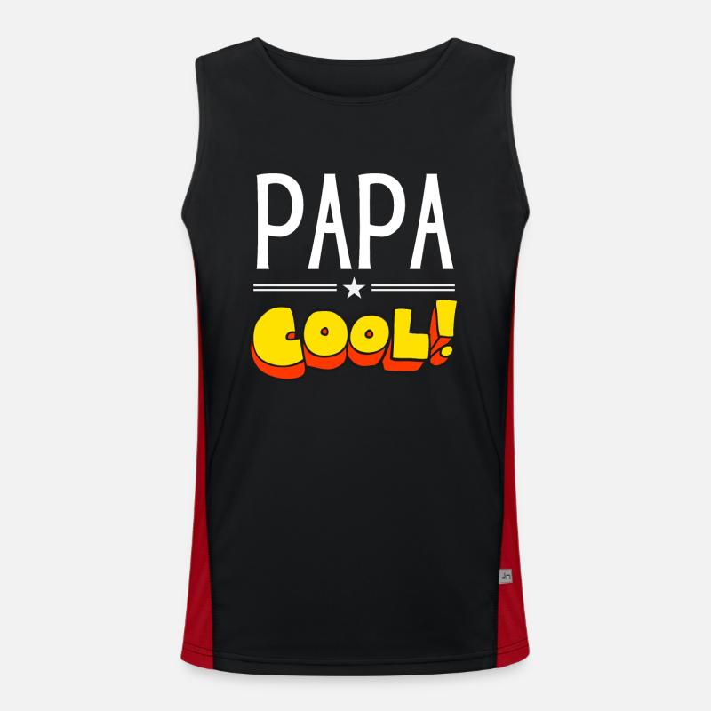 Papa cool Débardeur respirant contrasté Homme 