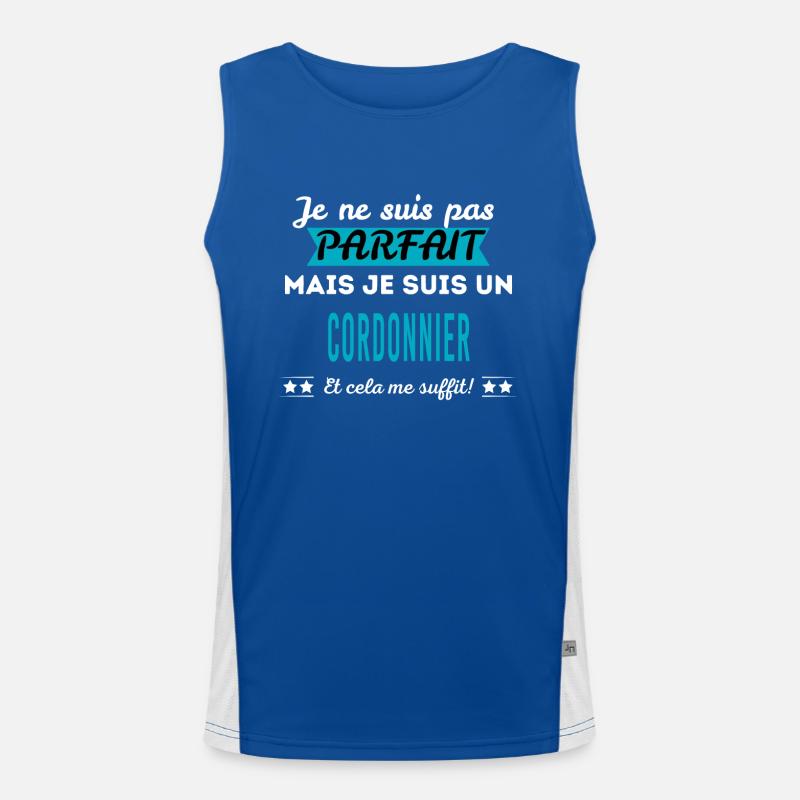 Je ne suis pas parfait CORDONNIER Débardeur respirant contrasté Homme 