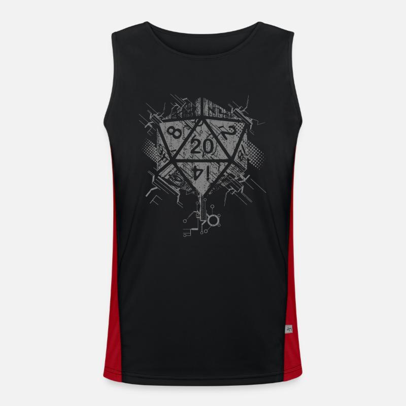 Dunkles abstraktes Prisma Funktionelles Kontrast-Tank Top für Männer 