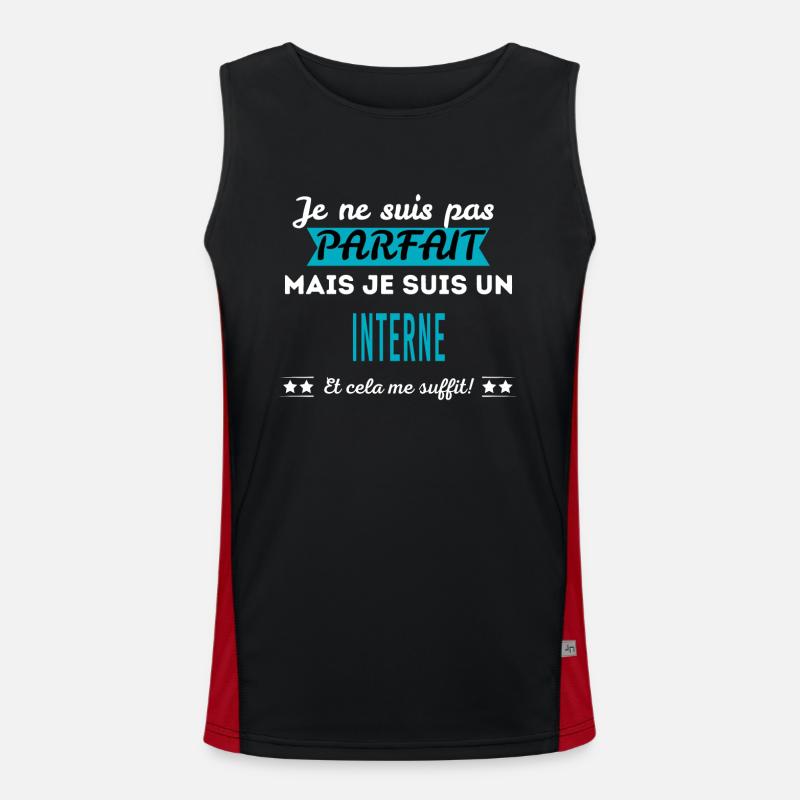 Je ne suis pas parfait INTERNE Débardeur respirant contrasté Homme 