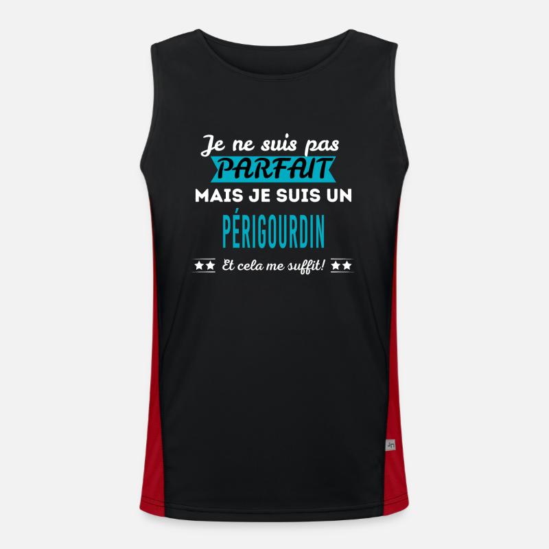 Je ne suis pas parfait PÉRIGOURDIN Débardeur respirant contrasté Homme 