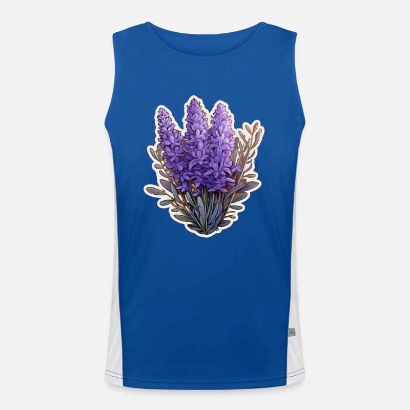 Lavendel Funktionelles Kontrast-Tank Top für Männer 
