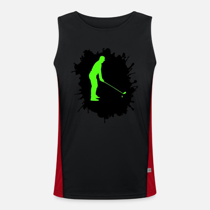 golf klecks Funktionelles Kontrast-Tank Top für Männer 