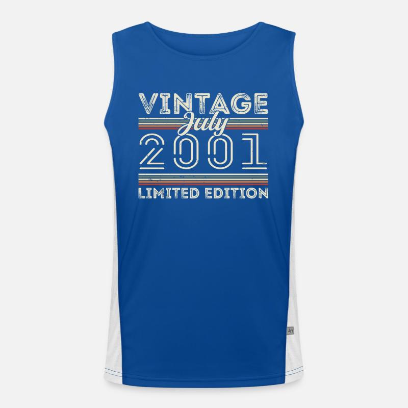 Juli 2001 Juli Geburtstagsgeschenk Juli 2001 Funktionelles Kontrast-Tank Top für Männer 