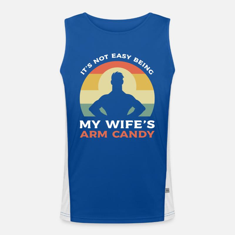 Arm Candy Ehemann Funktionelles Kontrast-Tank Top für Männer 