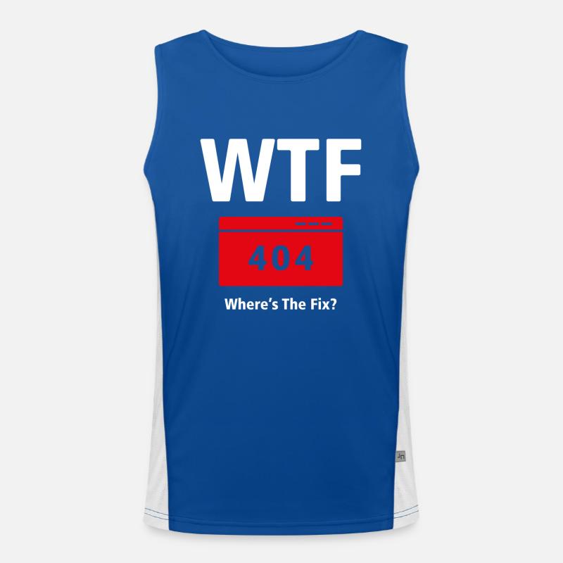 T-shirt WTF - Où est la solution ? (Programmateurs) Débardeur respirant contrasté Homme 
