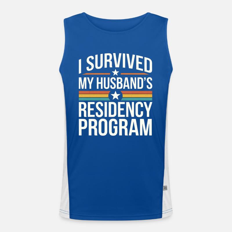 I Survived My Husband's Residency Program 9 Funktionelles Kontrast-Tank Top für Männer 