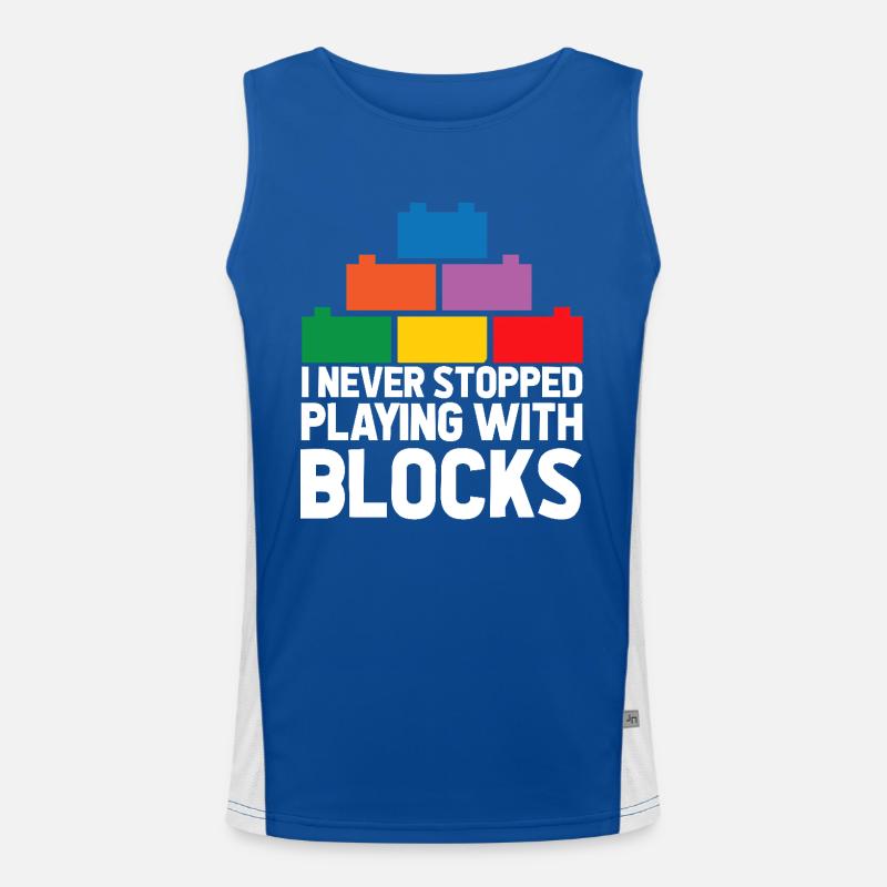 Brick Builder Brick Building Master Builder Men's Functional Contrast Tank Top 