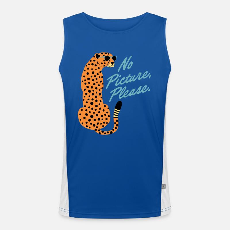 Paparazzi Gepard Funktionelles Kontrast-Tank Top für Männer 