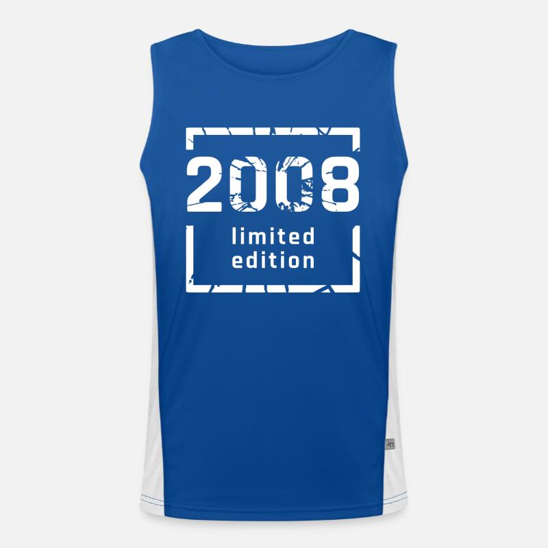 2008 limited edition 15. Geburtstag Funktionelles Kontrast-Tank Top für Männer 