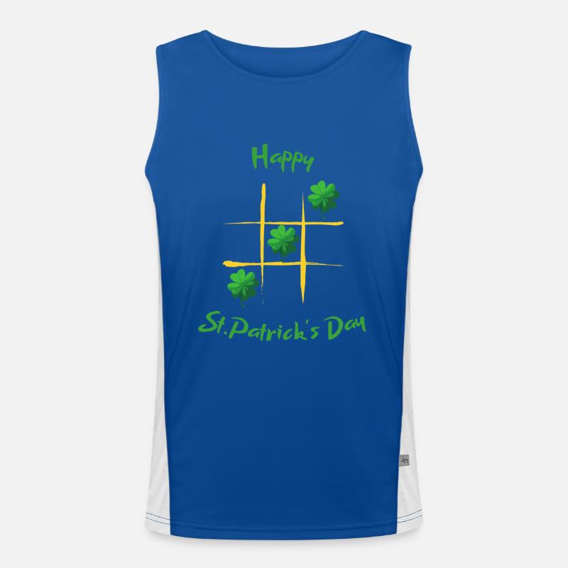 Membre chanceux de la Saint-Patrick Débardeur respirant contrasté Homme 