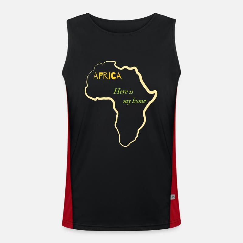 L’Afrique C’est ma maison Débardeur respirant contrasté Homme 