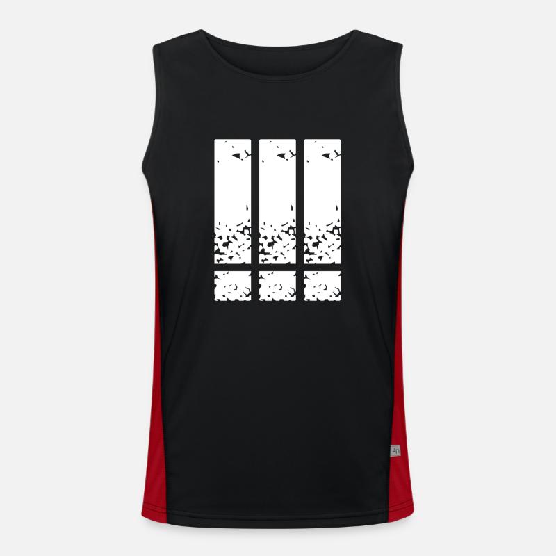 Exclamation mark, exclamation mark, exclamation mark Men's Functional Contrast Tank Top 