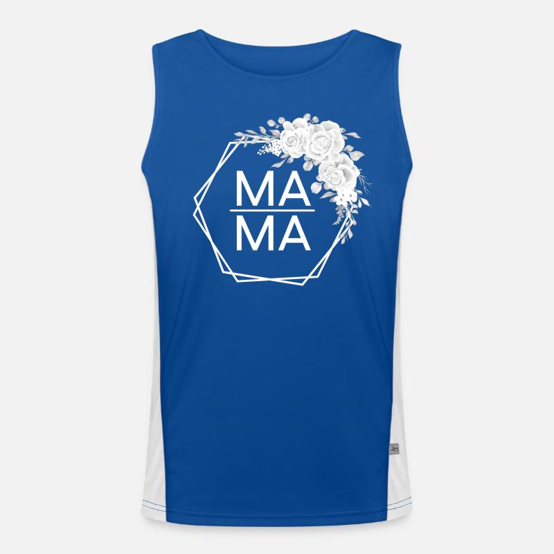 Mama Rosen Design Funktionelles Kontrast-Tank Top für Männer 