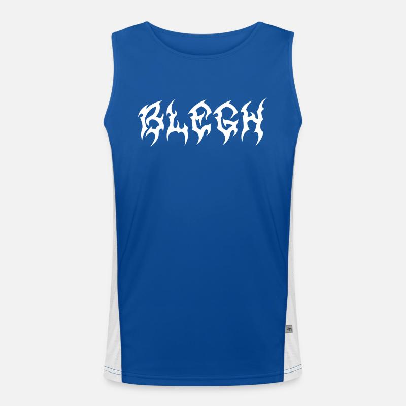 Blegh Metalcore Deathcore Funktionelles Kontrast-Tank Top für Männer 