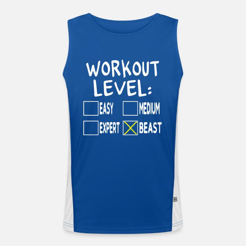 Workout Level Beast Débardeur respirant contrasté Homme 