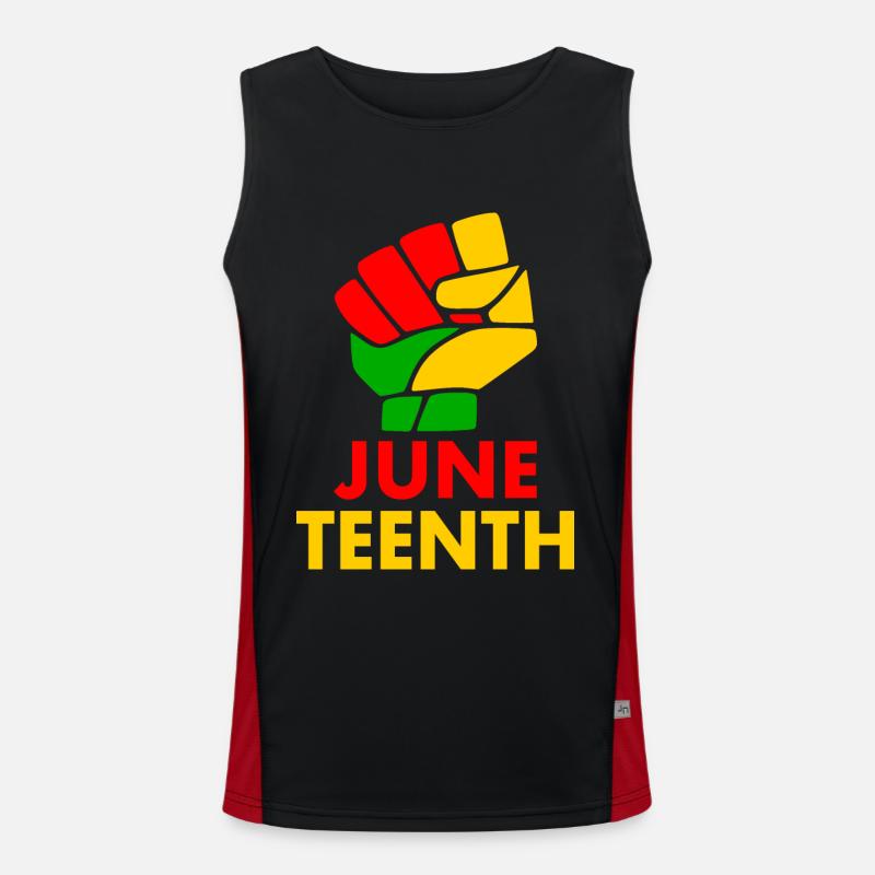 juneteenth Men's Functional Contrast Tank Top 