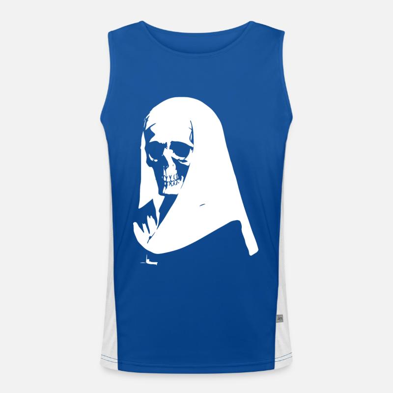 Mystifying and Bold Horror Nun, Satanic, and Occu Men's Functional Contrast Tank Top 