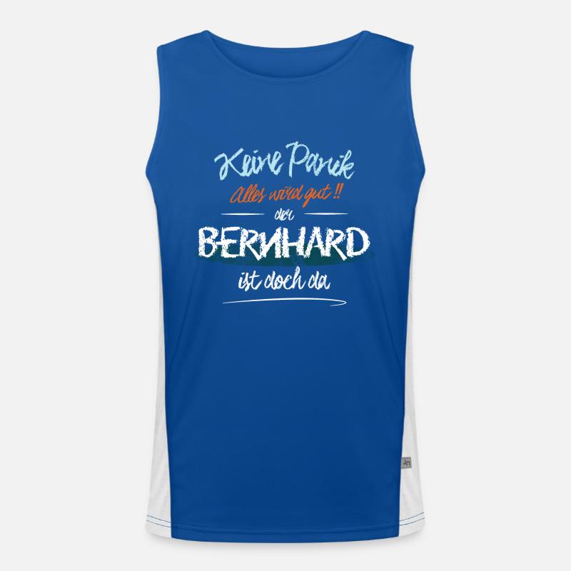 Bernhard - Keine Panik. Alles wird gut Funktionelles Kontrast-Tank Top für Männer 