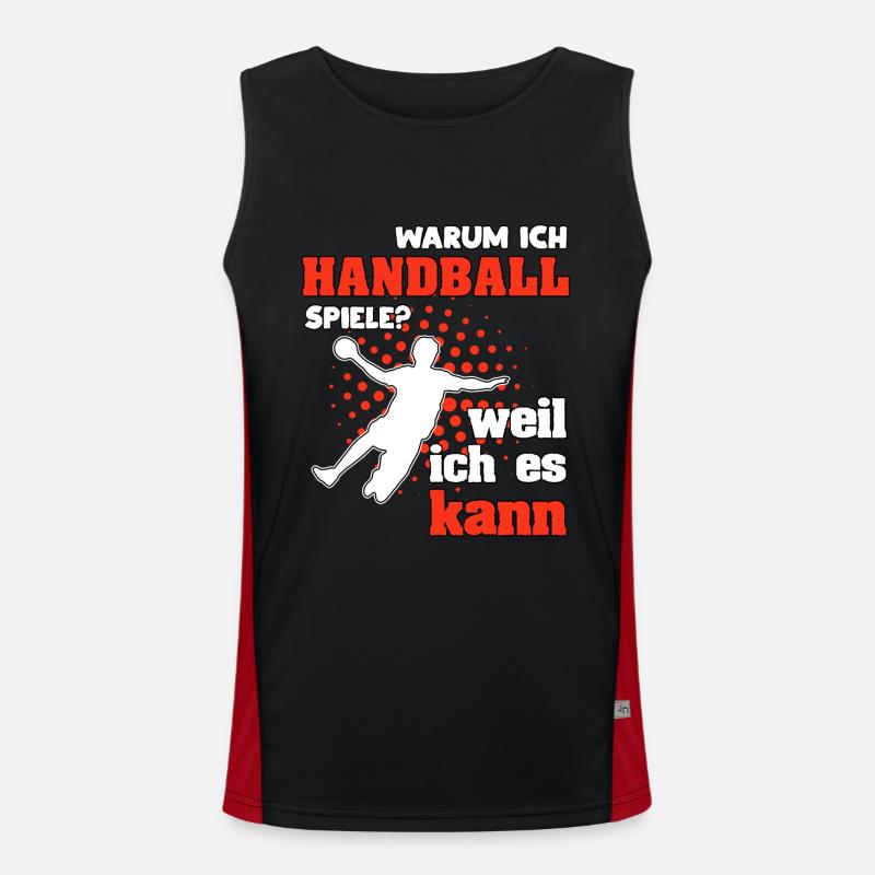Why do I play handball? Because I can. Men's Functional Contrast Tank Top 