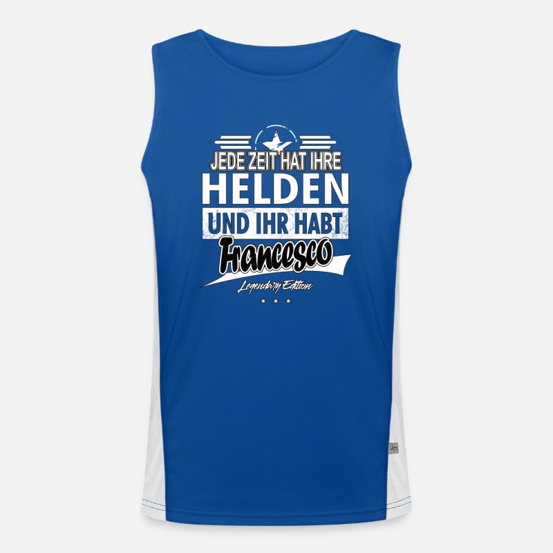 Every era has its heroes You have Francesco Men's Functional Contrast Tank Top 