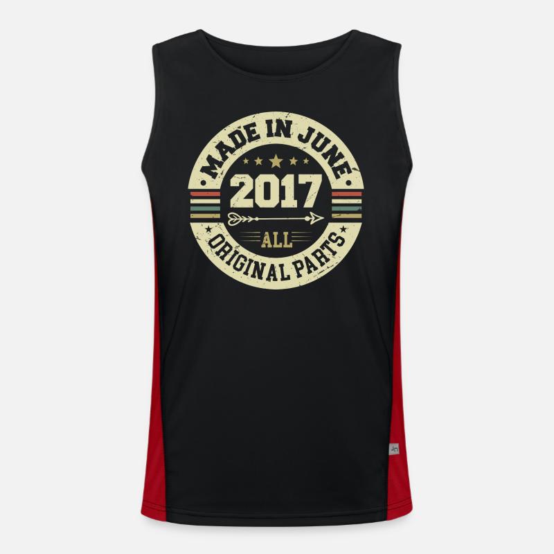 Juni 2017 Geburtstagsgeschenk Juni 2017 Juni 2017 Funktionelles Kontrast-Tank Top für Männer 