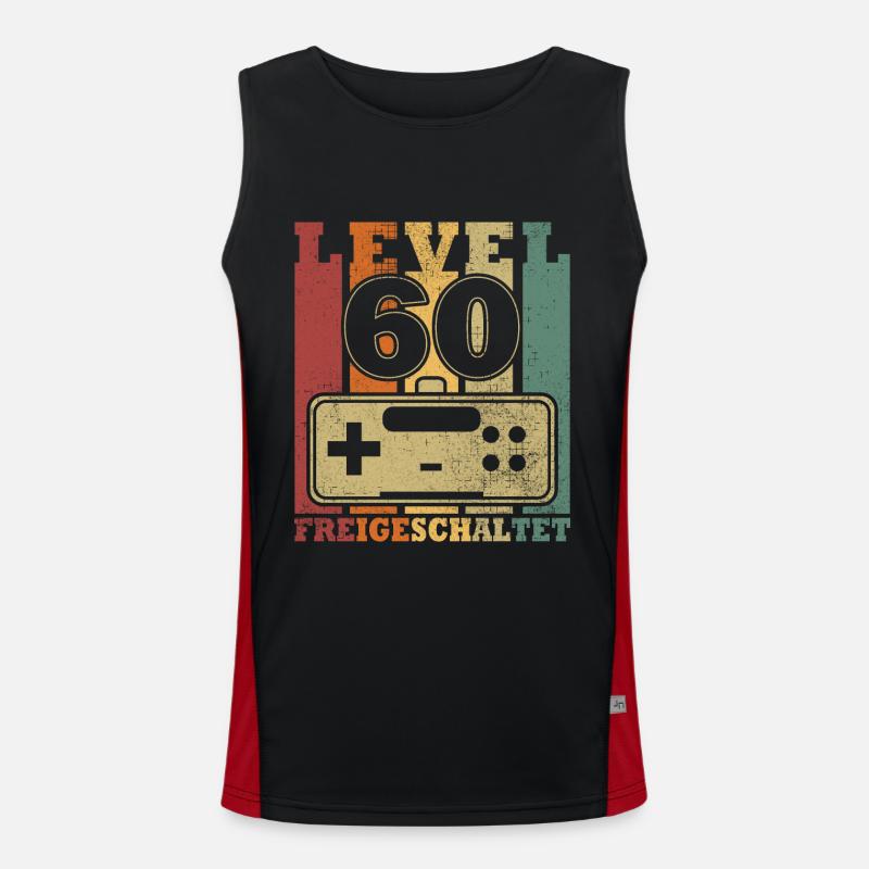 Level 60 Freigeschaltet Funktionelles Kontrast-Tank Top für Männer 