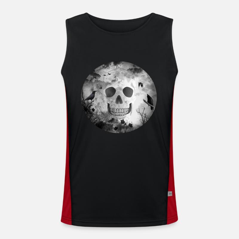 Gothic black dark GOTH Men's Functional Contrast Tank Top 