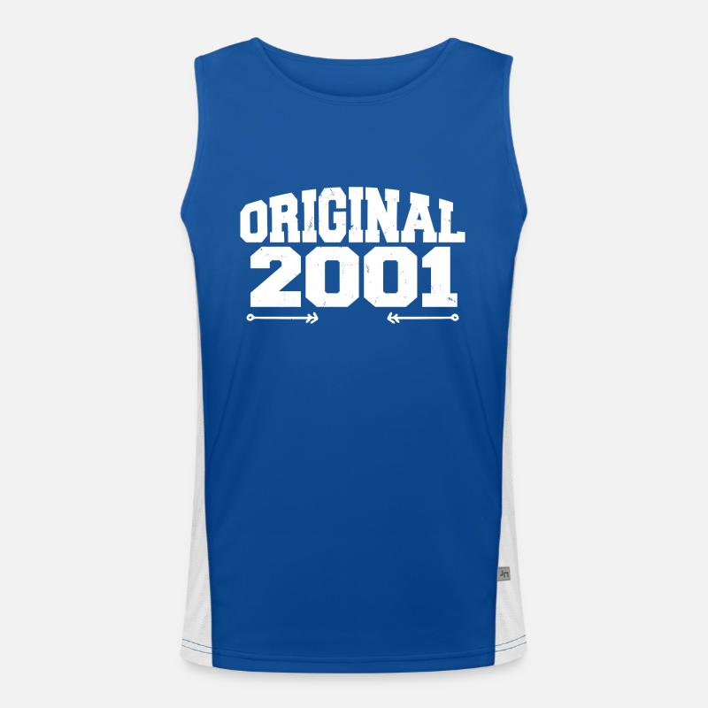 Original 2001 | Birthday present 2001 Men's Functional Contrast Tank Top 