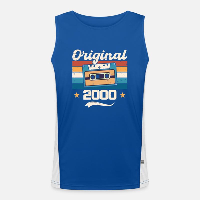Geboren Geschenk Original 2000 Geschenkidee 2000 Funktionelles Kontrast-Tank Top für Männer 