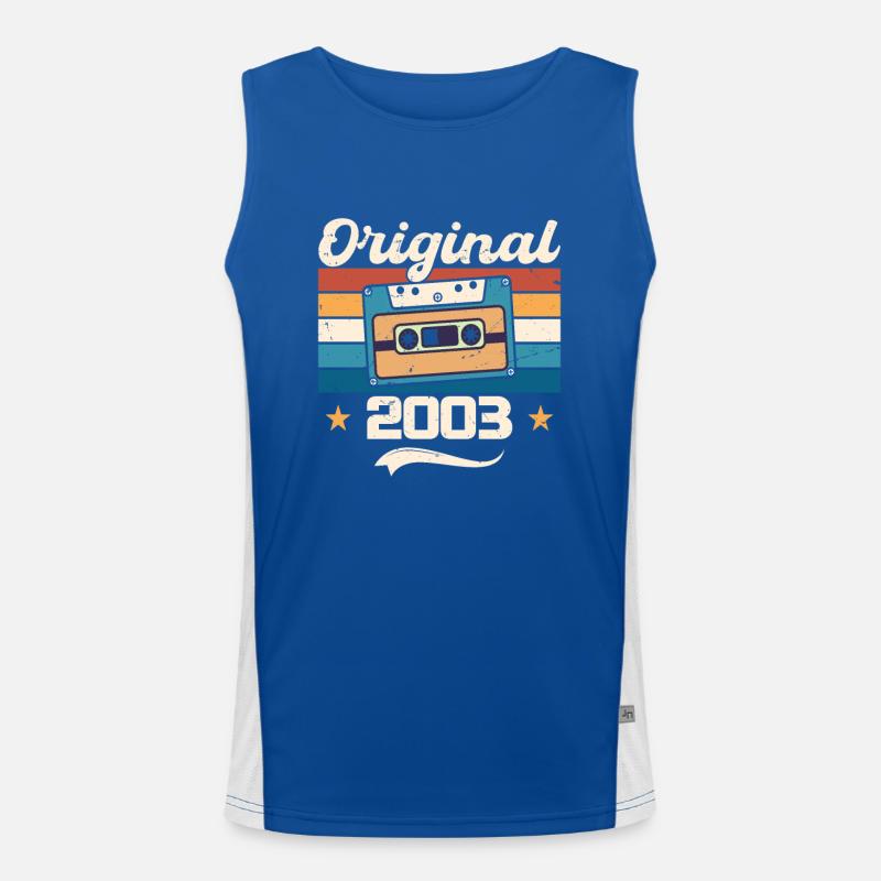 Geboren Geschenk Original 2003 Geschenkidee 2003 Funktionelles Kontrast-Tank Top für Männer 