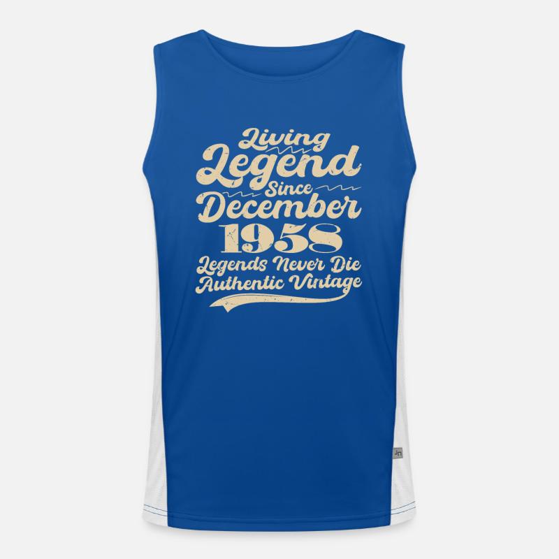 Es war einmal eine Legende. Dezember 1958 Geburts Funktionelles Kontrast-Tank Top für Männer 