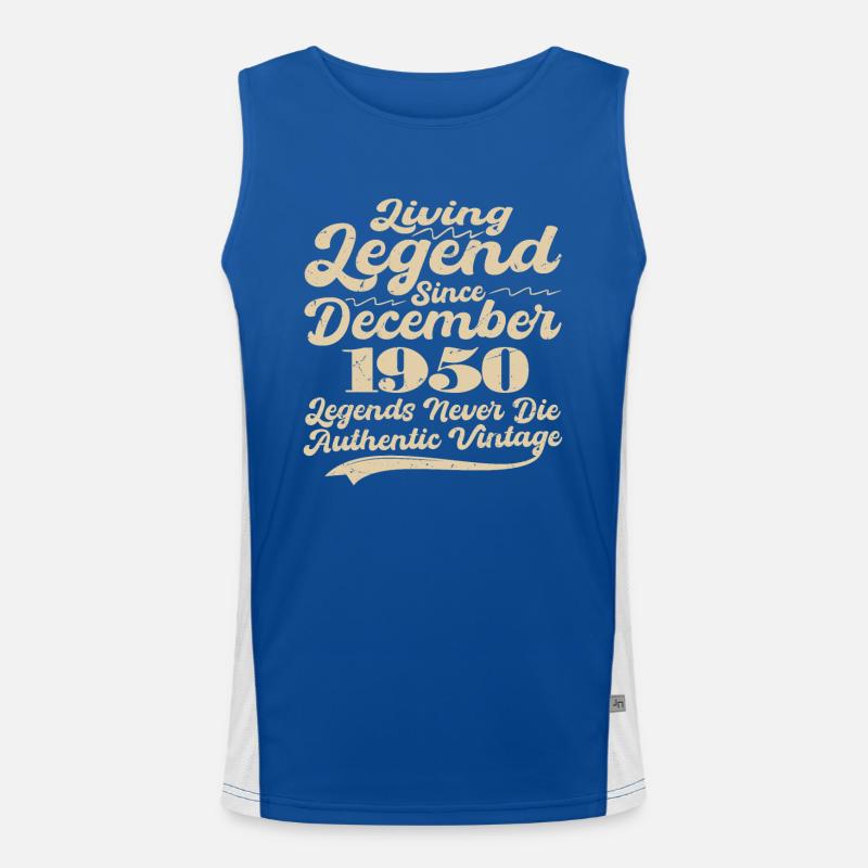 Es war einmal eine Legende. Dezember 1950 Geburts Funktionelles Kontrast-Tank Top für Männer 