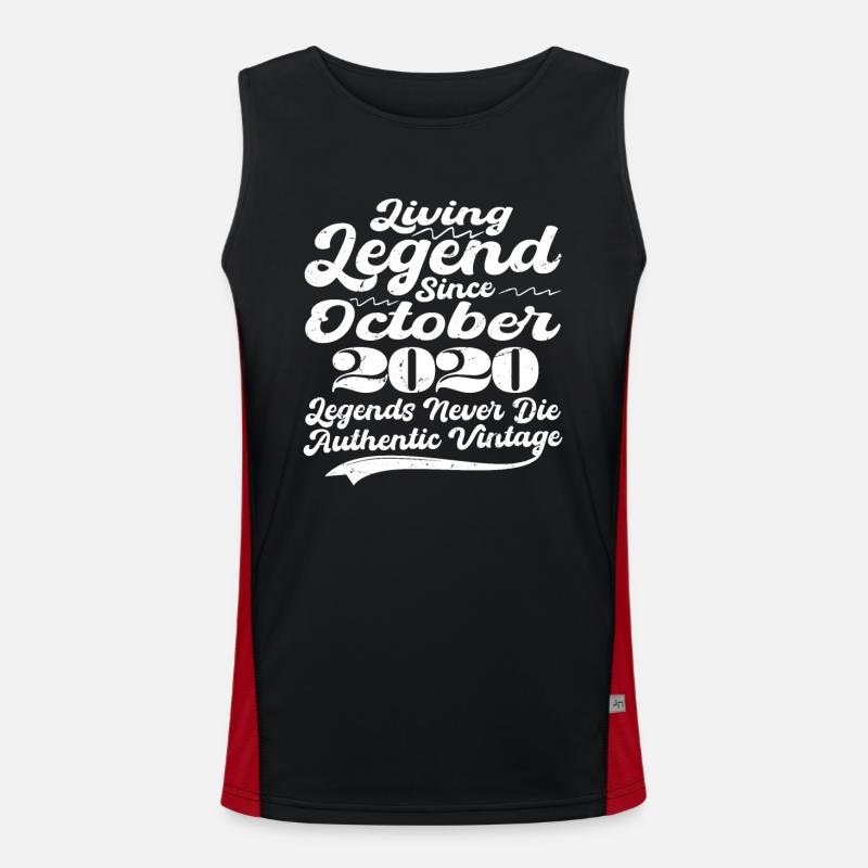 Once upon a time there was a legend. October 2020 Birth Men's Functional Contrast Tank Top 