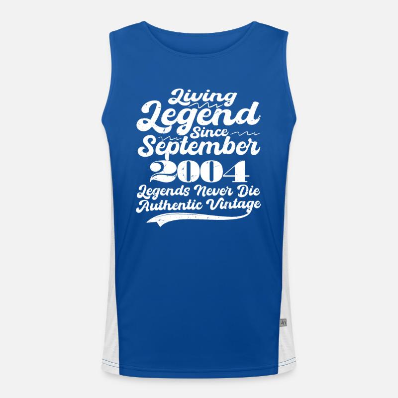 Es war einmal eine Legende. September 2004 Geburts Funktionelles Kontrast-Tank Top für Männer 