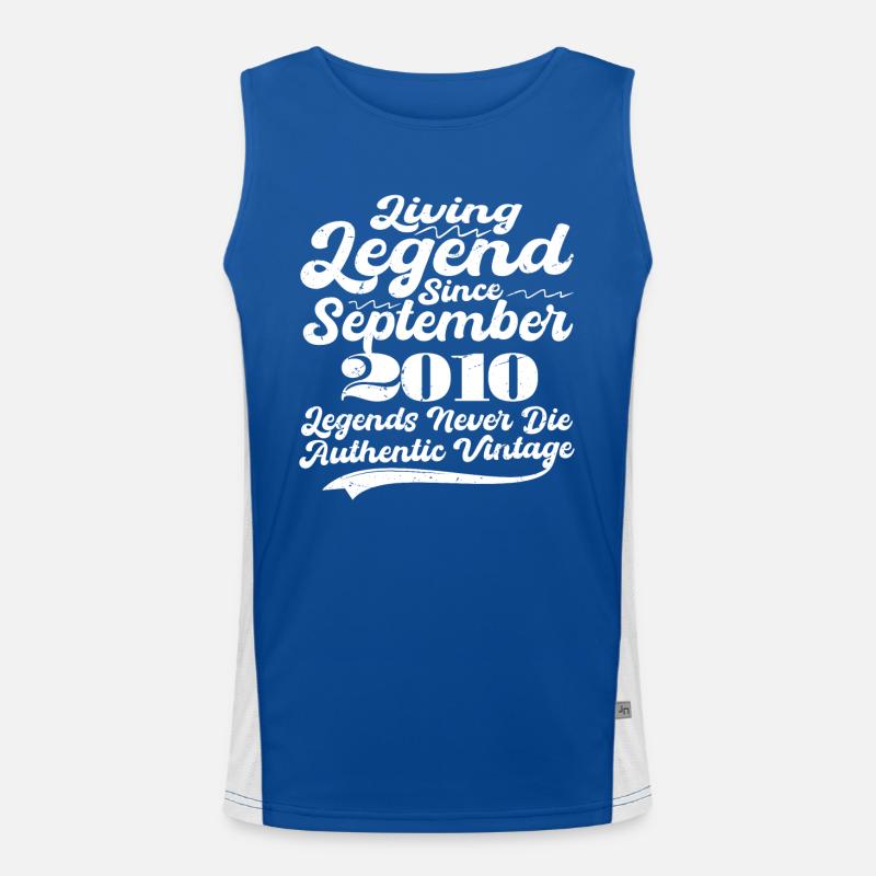 Es war einmal eine Legende. September 2010 Geburts Funktionelles Kontrast-Tank Top für Männer 