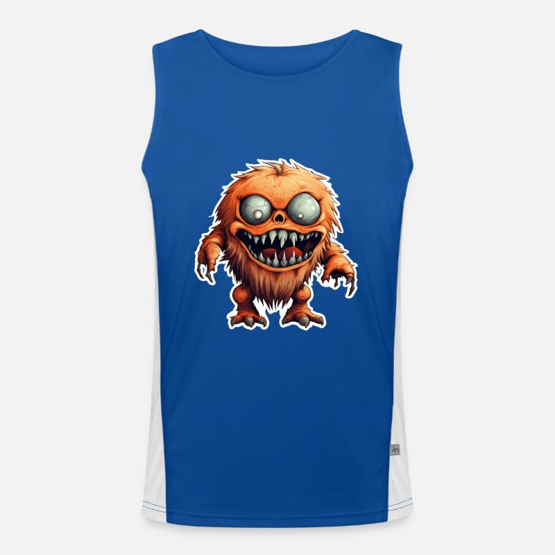 Halloween Monsters Men's Functional Contrast Tank Top 