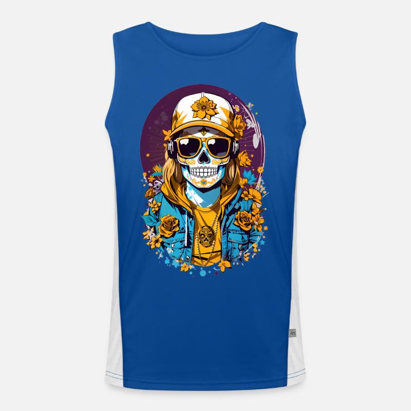 Sugar Skull Men's Functional Contrast Tank Top 