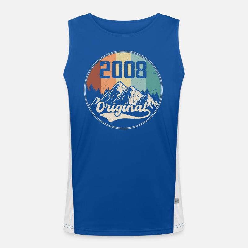Original 2008 Geburtstagsgeschenk - 2008 Funktionelles Kontrast-Tank Top für Männer 
