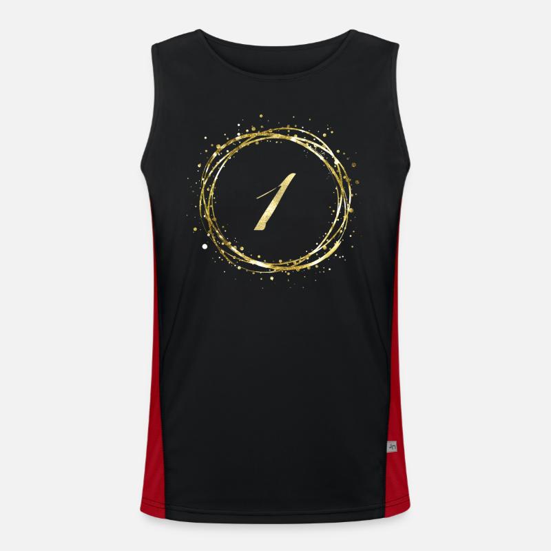 1 Funktionelles Kontrast-Tank Top für Männer 
