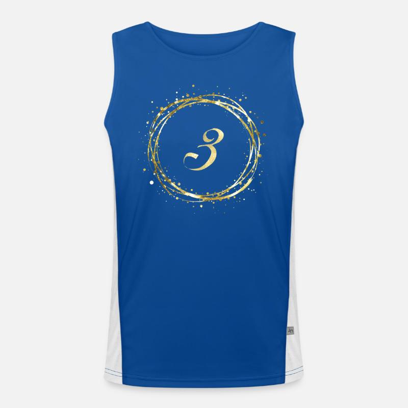 3 Funktionelles Kontrast-Tank Top für Männer 