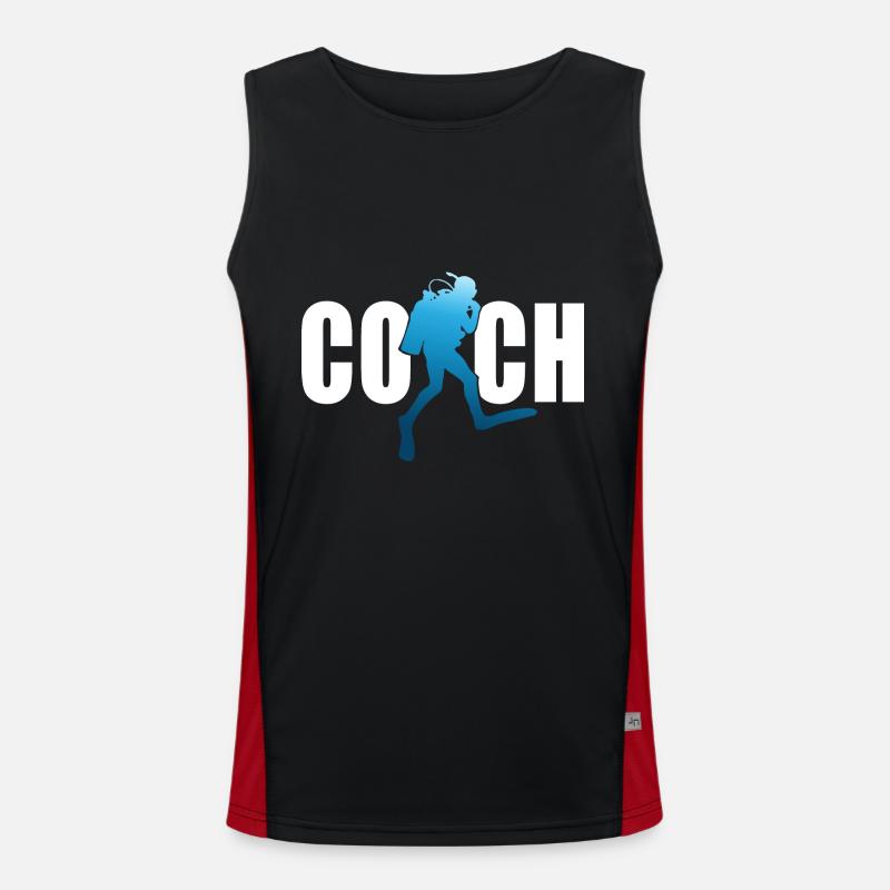 coach plongée sous marine coach plongeur Débardeur respirant contrasté Homme 