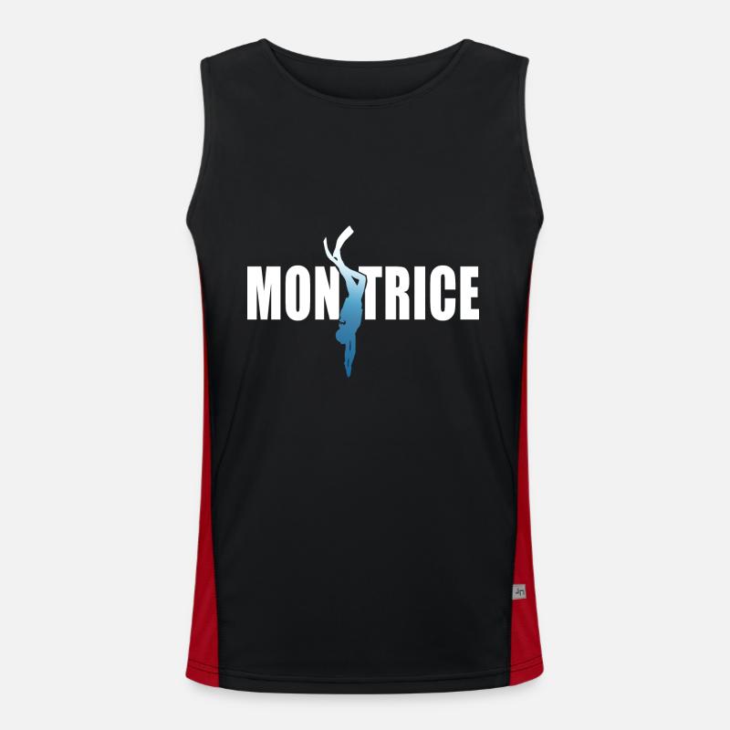 monitrice plongée sous marine coach plongeuse Débardeur respirant contrasté Homme 