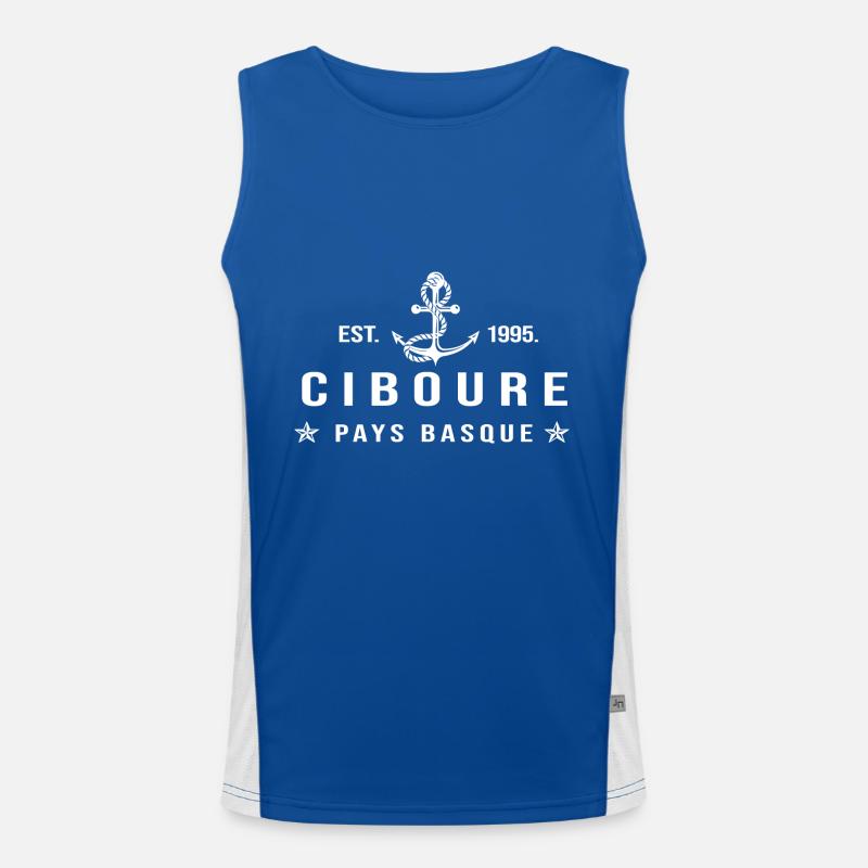 Ciboure cadeau cool ciboure pays basque Débardeur respirant contrasté Homme 