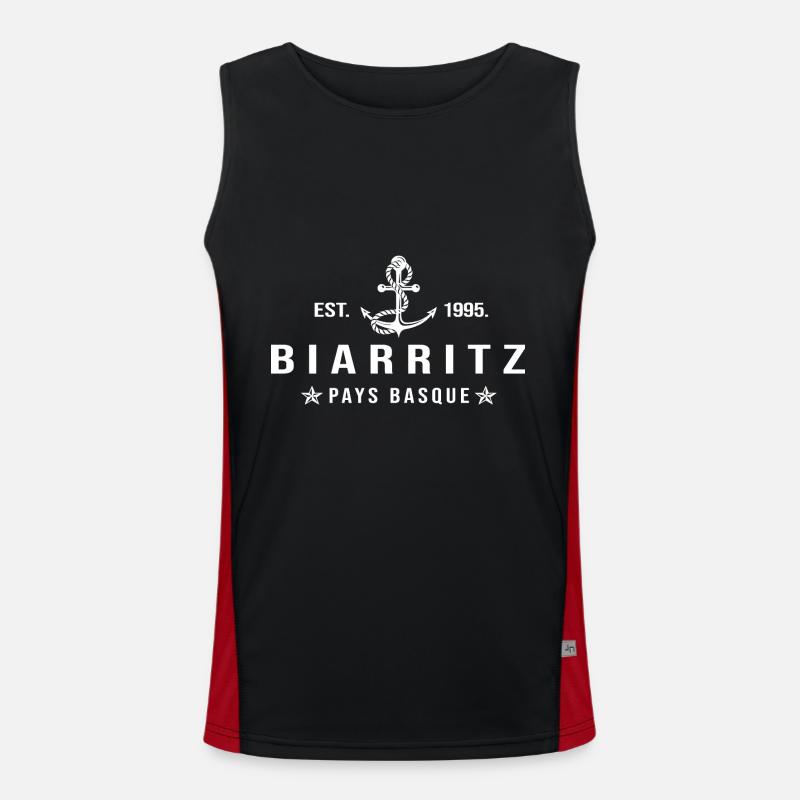 Biarritz cadeau cool biarritz pays basque Débardeur respirant contrasté Homme 